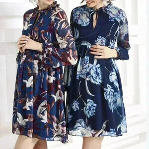 Pietro Brunelli Vittoria Sleeveless floral tie Dress